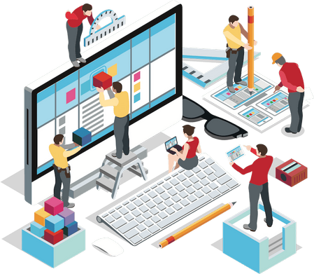 HB isometric web design
